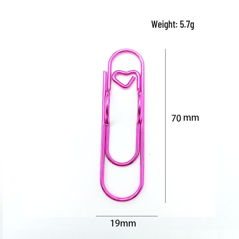 

Набор блокнот с цветным сердцем и зажим для ручки