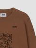 Aenhacheu Rose Sketch Round Knit Brown