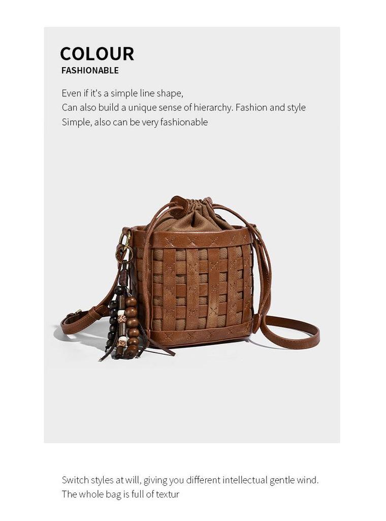 Autumn/Winter 2025 Handmade Woven High-End Women's Crossbody Tote Bag