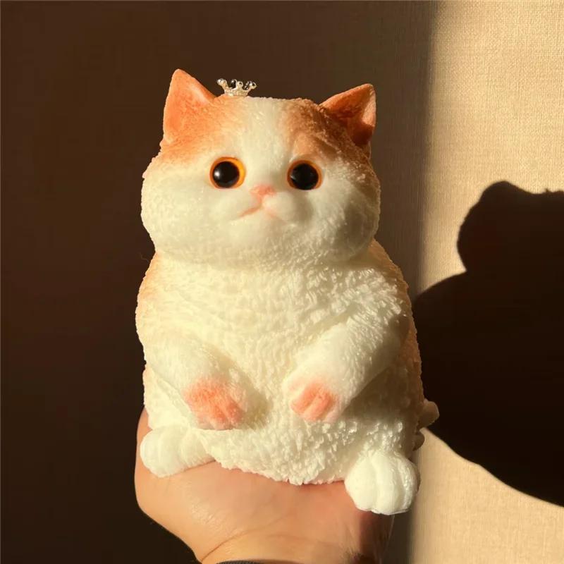 Squishy Plush Cat Toy Non-Toxic Elastic Soft Squishy Squeeze Kawaii Tress Relax Heal Adhd Anxiety Relief Party Portable Gift