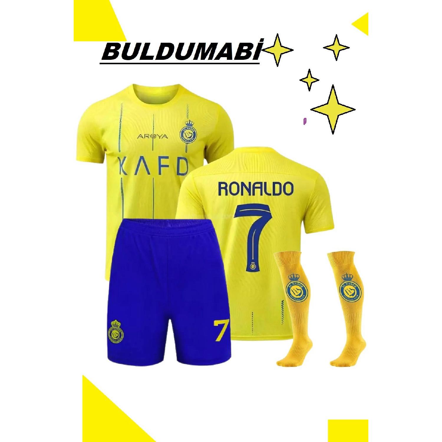 

Детский комплект из 3 джерси Al Nassr Ronaldo с шортами и носками