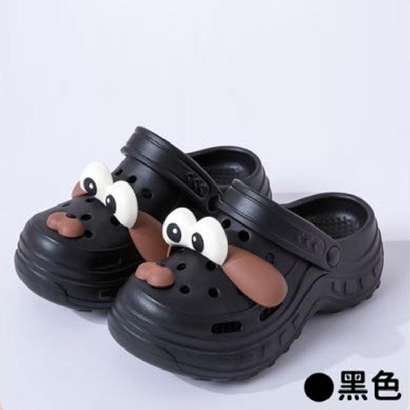 New thick-soled slippers women wear non-slip and wear-resistant cute cartoon eva slippers hole shoes wholesale