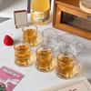 50Ml Mini Crystal Clear Beer Whiskey Glasses Durable Thickened Glasses Cute Coffee Mug Korean Sake Cups Barware Dining Bar