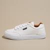 Little white shoes women's spring 2024 new Korean version of versatile student board shoes popular trendy shoes leather sports board shoes