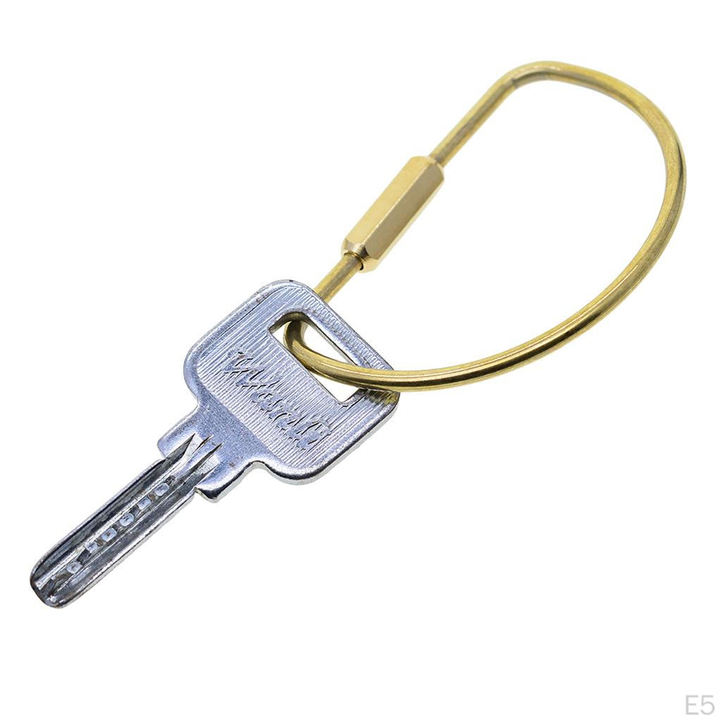 6pcs Screw Locking Carabiner Clasp Key Chain Clasps