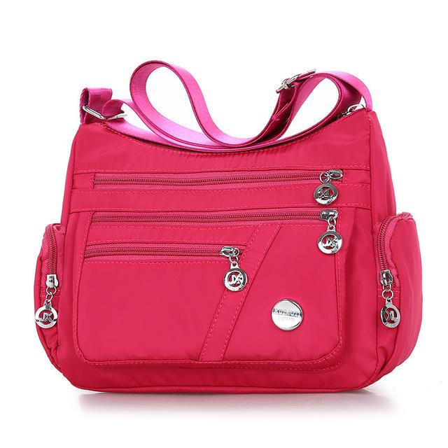 Sac Bandoulière Femme Imperméable Grande Capacité Cabas Décontracté Sac à Épaule en Nylon Portefeuille Sac à Main Léger Sac Messager de Voyage