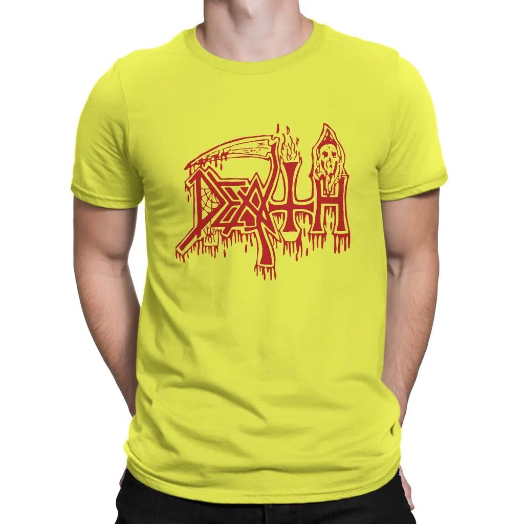 Humorous The Representative Band Of Death Metal T-Shirts Men Round Neck Pure T Shirts Death Metal Short Sleeve