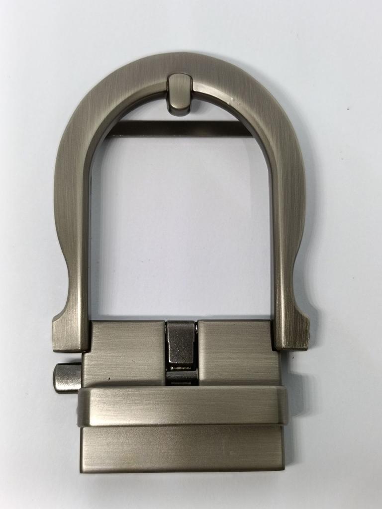 Men's belt pin buckle, cowhide automatic buckle head 4.0CM electroplated alloy explosion