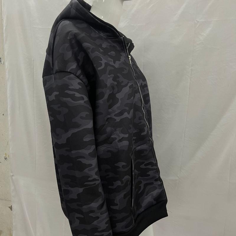 Evropská a americká podzimní a zimní retro personalizovaná módní volná maskáčová mikina s kapucí pro muže a ženy