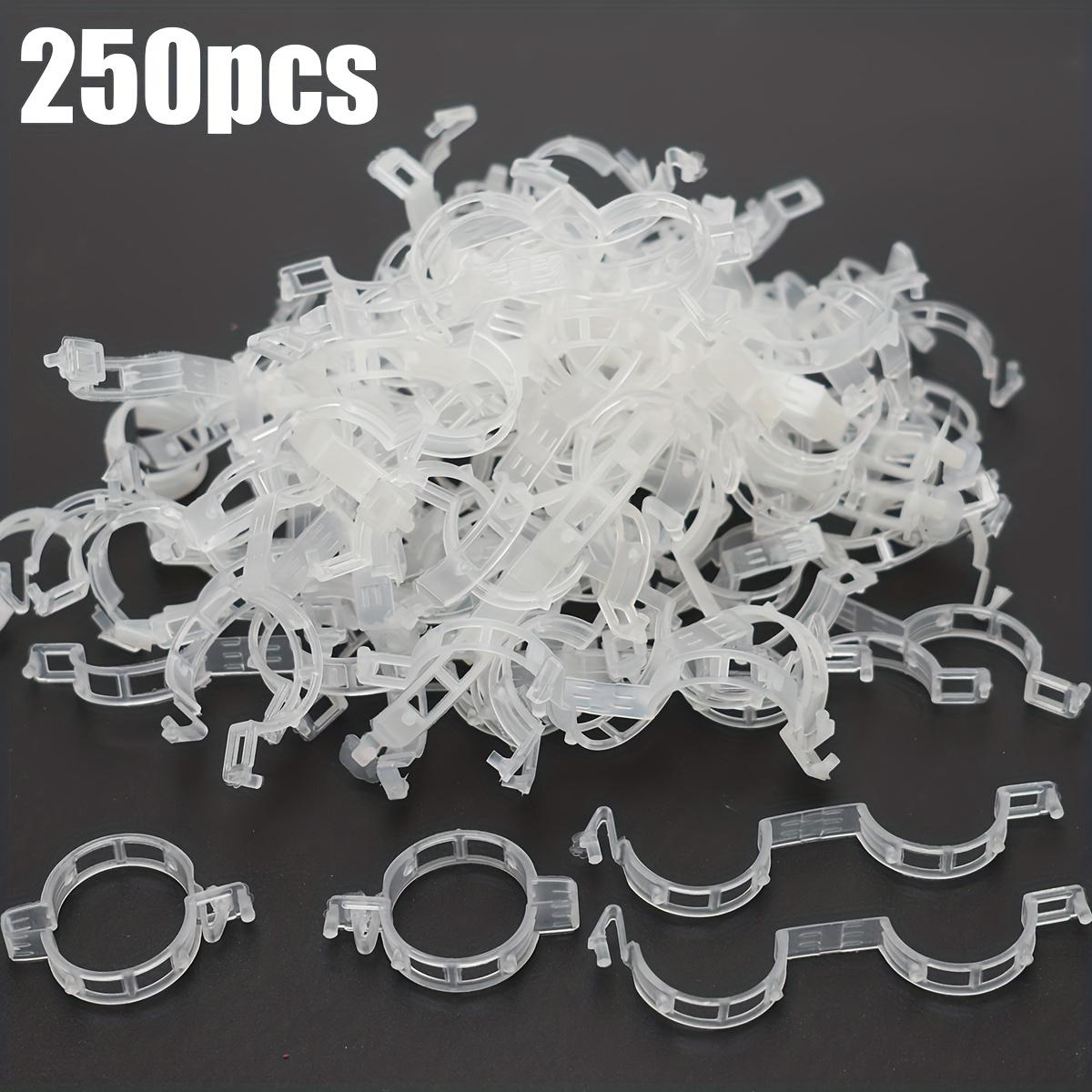 

250pcs Climbing Tomato Cucumber Binding Clips Green Plant Fixers Plant Anti-Tilt Support Clips Gardening Accessories
