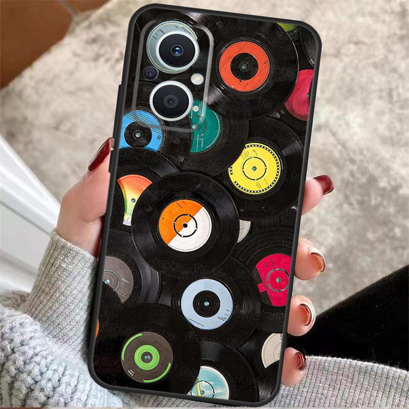 

Vinyls Record DJ Retro Vintage For OPPO Reno 14F 13F 12F 11F 8T 10 11 12 13 14 Pro 7 8 Lite OPPO Find X8 X6 X5 X9 Pro Case OPPO Reno11
