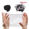 20pcs Breathable Nylon Hairnets Wig Cap Invisible Hairnet Hair Styling Elastic Lines Hair Net