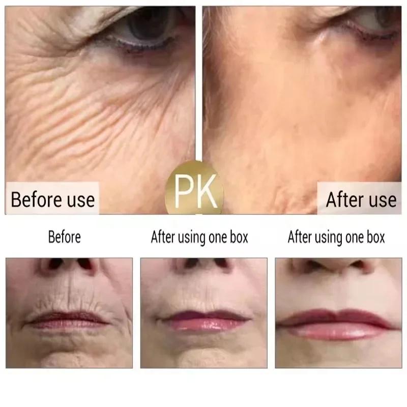 Blue Copper Peptide Wrinkle Remover Serum Instant Firming Lifting Anti Aging Fade Fine Lines Whitening Korean Skin Care Products