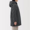 MUJI Down Medium Size M Women's Water-Repellent Mid-Length Coat, BD10UA5A, Gray,