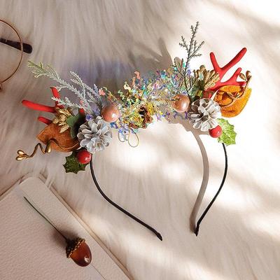 Handmade Luminous Christmas Hat Headband for Adults & Children