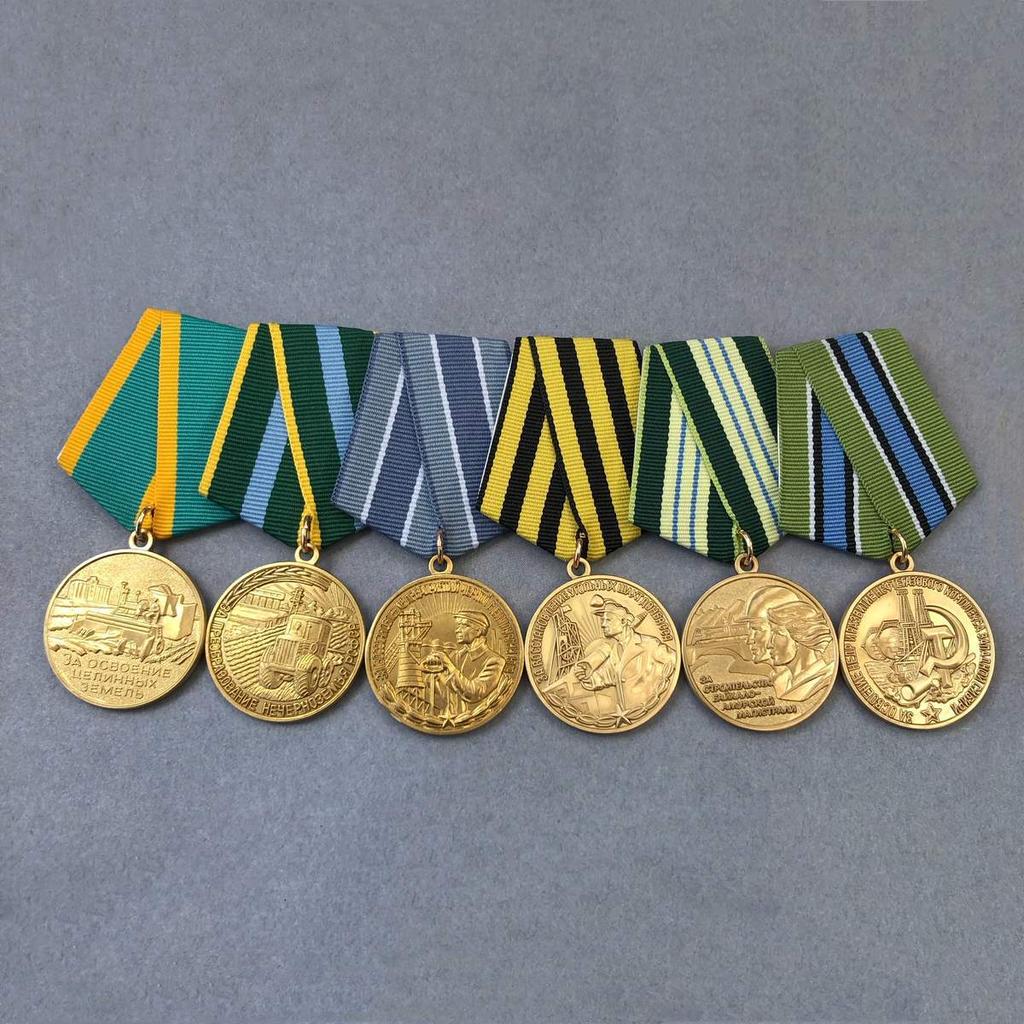 Soviet Medal, Commemorative Medal, Bia Railway Medal, Reclamation of Oil and Gas Fields, Southern Region, Metallurgical Badge, Metal, Listing