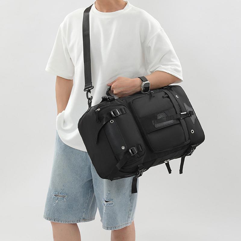 Large-capacity Backpack Men's Outdoor Expandable Multi-compartment Travel Boarding Backpack Travel Large Luggage Bag