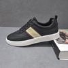 Cross-Border New Leather Printed Breathable Sports And Leisure Shoes Personalized Versatile Soft-Soled Forrest Gump Shoes Men'S Little White Shoes