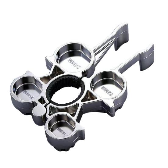 12-в-1 Ключ для аератора Міцний Металевий Стійкий до Іржі Інструмент для Зняття Насадки-Розпилювача Змішувача Кухонний Ванний Раковина Сантехнічний Ремонтний Інструмент