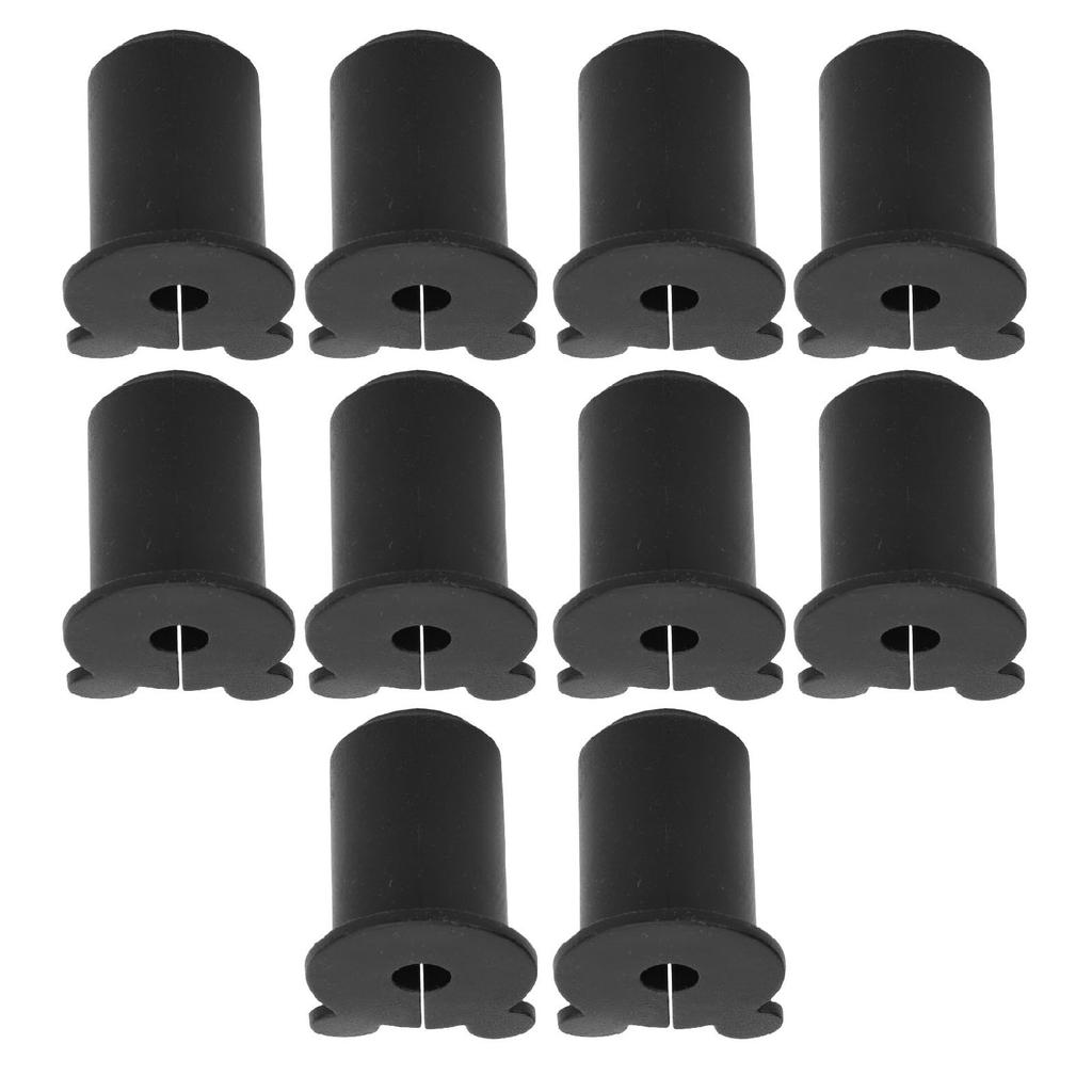 10PCS Satellite Cable Wall Grommet 25.4mm Silicon Ethernet Cable Bushing Wall Penetration Grommet for 1 Inch Hole Black