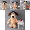 Soft Wallace And Gromit Pilot Chef Stuffed Plush Doll For Room Decoration