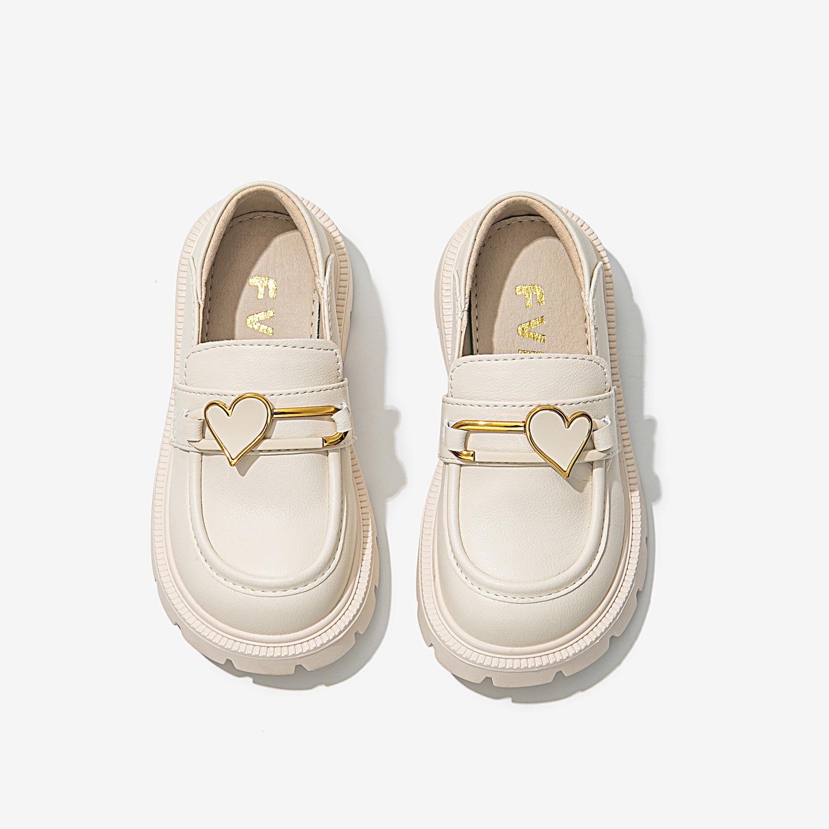 

Girls Shoes, Small Leather Shoes, New Style, Versatile and Fashionable 37 бежевий