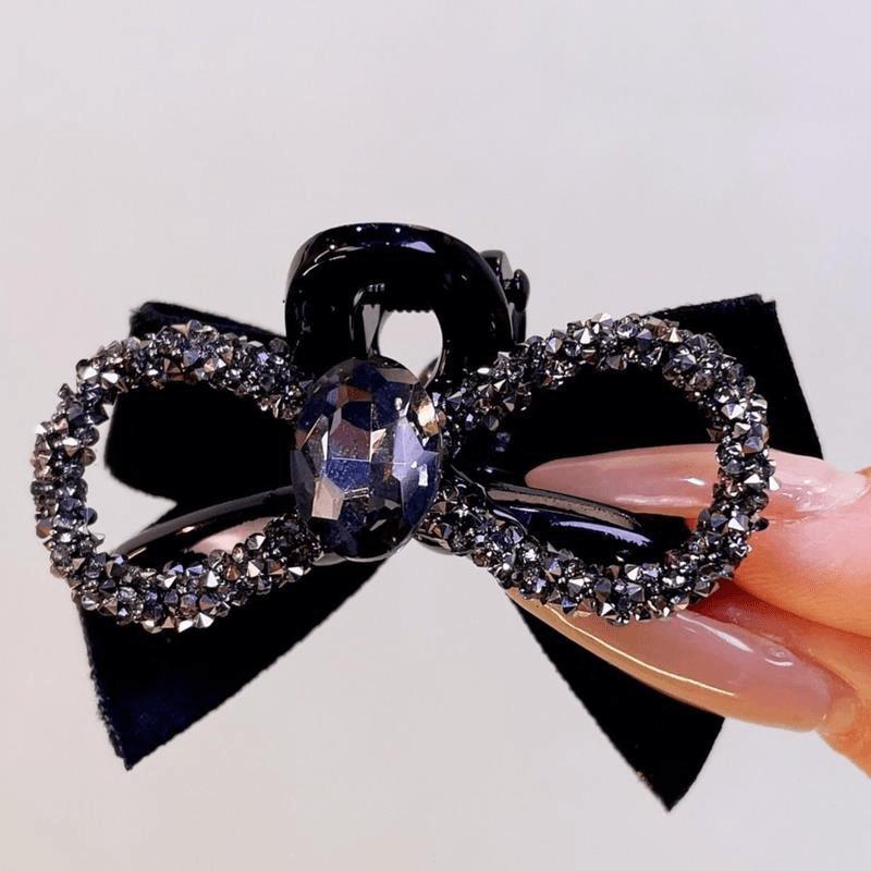 New Year Elegant Double Sided Small Bow Hair Clip Women Side Bangs Broken Hair Fixed Clip Fashion Princess Head Hair Accessories
