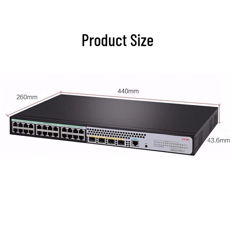 H3C S1850V2-28X-HPWR 24-Port Gigabit PoE Managed Switch