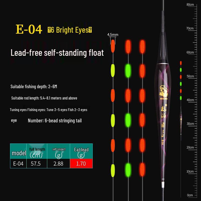 Lead-Free Luminous Dual-Use Electronic Fishing Float for Day/Night - Ideal for Carp and Crucian Carp Fishing