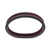 High Flow Round Air Cleaner Filter Washable and Reusable Replacement for Chevy Ford Mopar SBC BBC 14inch* 2inch Blue/Black/Red