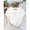 Gleich geschnittenes Sommer-Kurzarm-T-Shirt für Damen, bedruckt und modisch