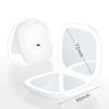 Specchio da Trucco LED Tascabile Pieghevole Mini Compatto con Luce, Ingrandimento 5X/10X, Specchio Portatile Ricaricabile da Viaggio