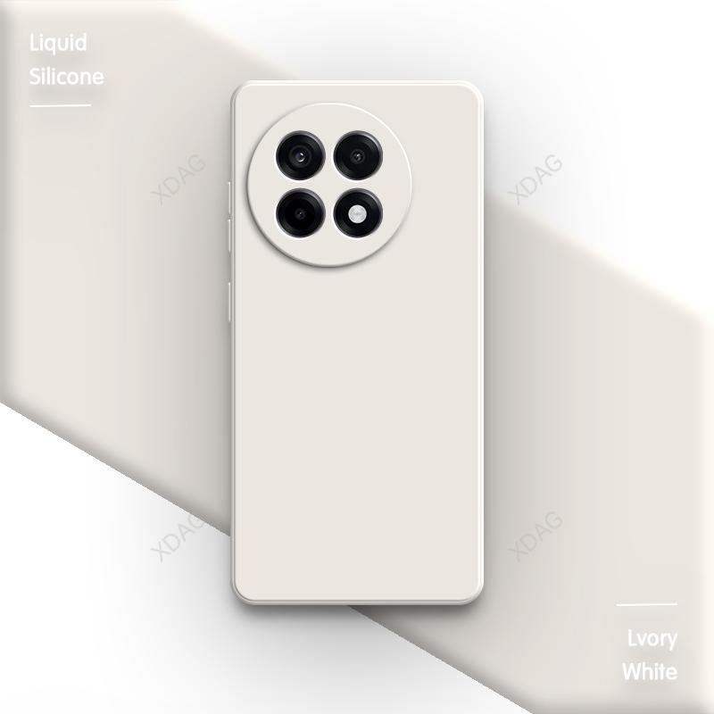 High Qualtiy Phone Case for OnePlus Ace 5 Ace5 Pro Ultra Racing 5Pro 5G Liquid Silicone Square Internal Flocking Soft Back Cover
