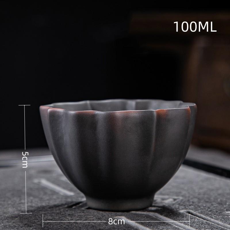Retro Carving Teacups High-end Ceramic Tea Set Cups Purple Pottery Kung Fu Tea Cup Ceramics Teaware Cup for Tea Small