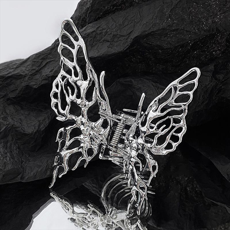 Liquid Irregular Crisscross Hairpin: Fashionable, Versatile Shark Clip Hair Accessory for Women