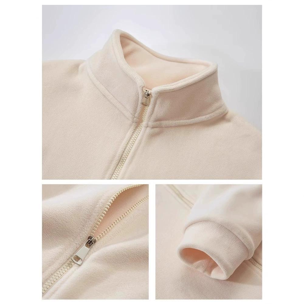 Polar Fleece Jacket Women's Jacket Lamb Wool Sweater Autumn and Winter Plus Velvet Winter Clothes