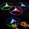 With Pull Rope Rotating Flying Toy Rotating Design Flashing Flying Toy Pull Line Saucer Toys Beach