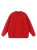 680g Heavyweight Knit Sweater with Faux Rabbit Fur Style, Round Neck, Unisex, Autumn/Winter, Customizable Inner and Outer Layers