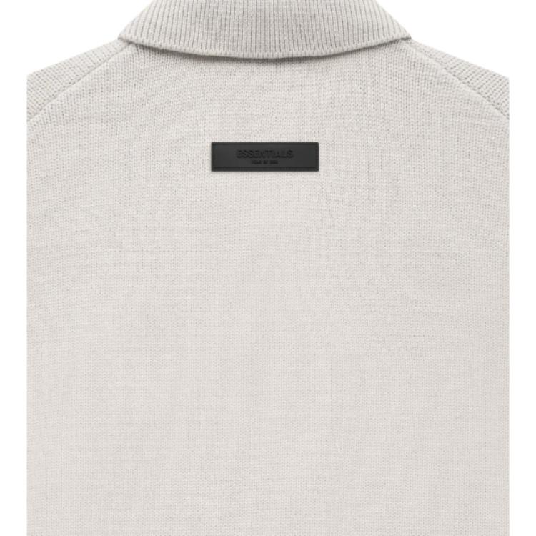 Fear of God Essentials SS22 Knit Long Sleeve Polo Men Tops Wheat FOG-SS22-157
