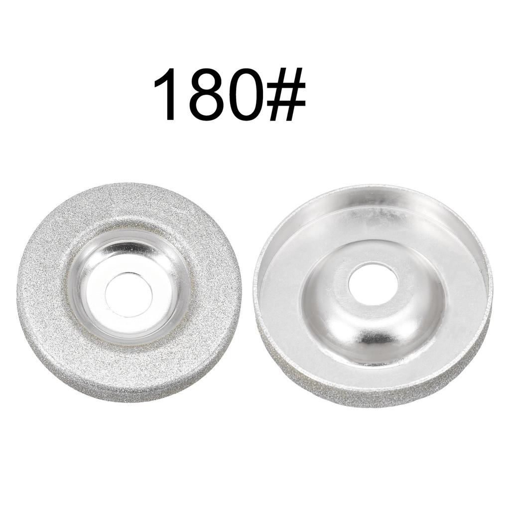 2 Diamond-Grinding Wheel Cup Emery Milling Cutter Circle Sharpener Stone