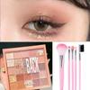 25-Color Matte Earth Tone & Pink Eyeshadow Palette for Beginners - MGL Student-Friendly Makeup