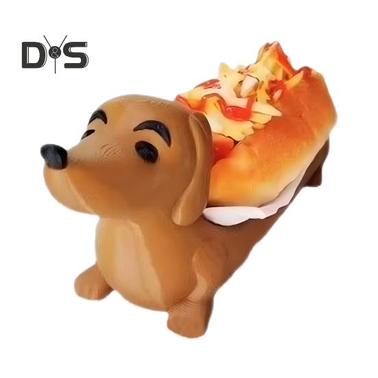 Dachshund Tray Reusable Hot Dog Tray Dachshund Shaped Dish Tray Food Plate Dinner Tray for Sandwiches Snacks