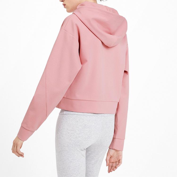 Puma Casual Hooded Pullover Sweatshirt Women Tops Pink 581074-14