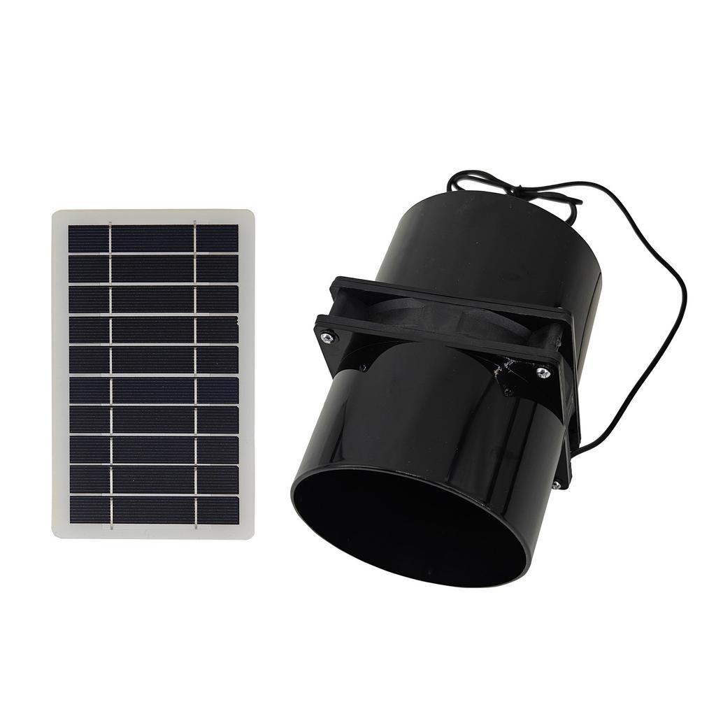 Solarbetriebenes Abluftventilator-Belüftungskit für Haustierhaus, Hühnerstall und Gewächshaus Energieeffiziente Kühllösung