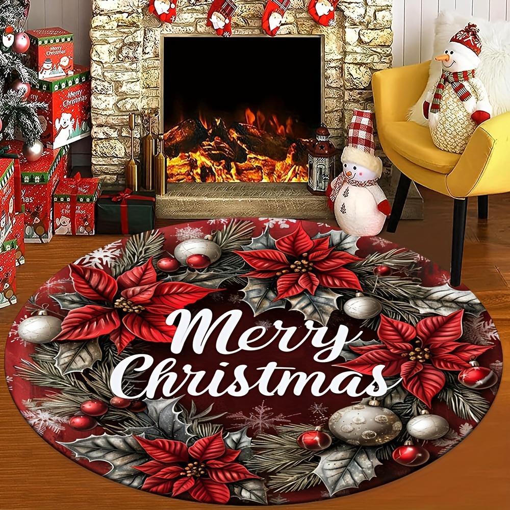 

1pc Retro The Flower Of Life (2) Pattern Round Floor Mat, Non-slip for Living Room Bedroom Chair Carpets Home Decor Gifts, Home Decor Room D 80cm by 80cm