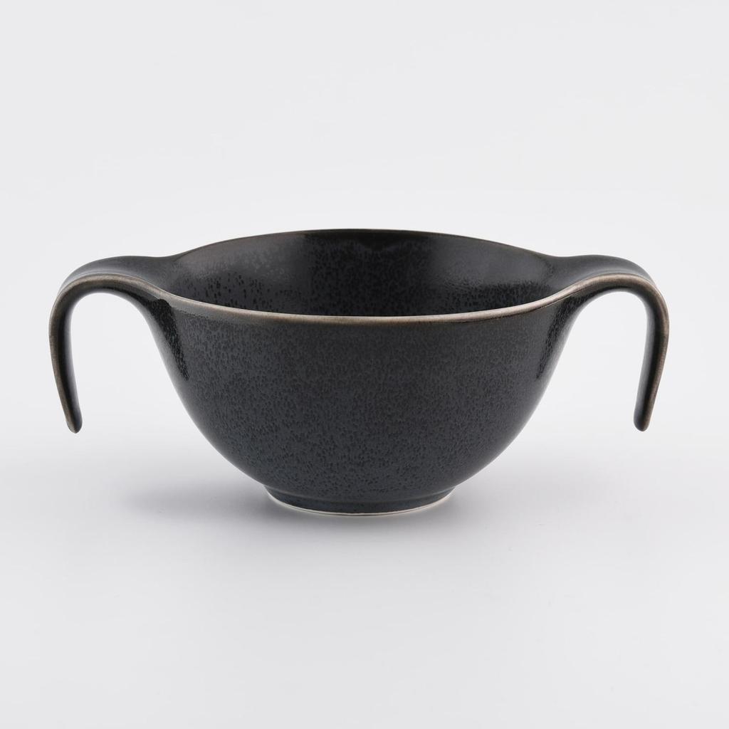 Porcelain Bouillon Bowl with Saucer , Oval Time DUKA