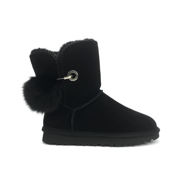 Originální Vysoce Kvalitní Austrálie Zimní Dámské Sněhule Hovězí Štípenka Kotníkové Boty Žena Spona Botas Mujer Velká 44