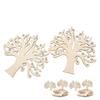 20Pcs Tree Shape Wood Chips Multi Purpose Smoother Surfaces Unique Appearance DIY Wood Chips for