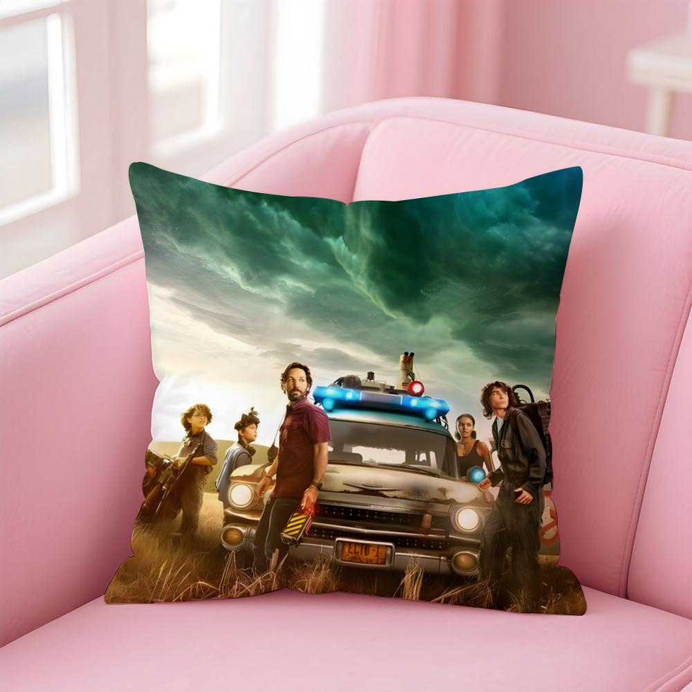 GGhostbusters AAfterlife Cartoon Cushion Cover Pillow Case Soft Friendly Fabric Concealed Zipper