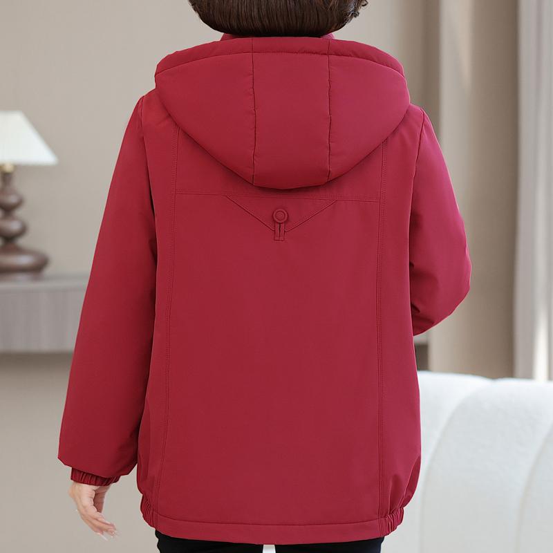 Plus Size XL-6XL Middle Age Women's Down Jackets Winter Parkas Hooded Elegant Loose Thick Warm Down Coats Woman Outerwears